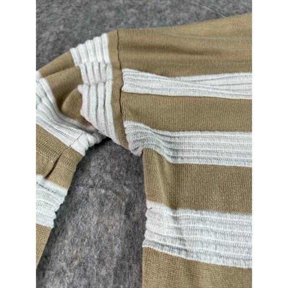 Lee Women Brown /white Stripe Pullover‎ Sweater Large - Picture 9 of 14